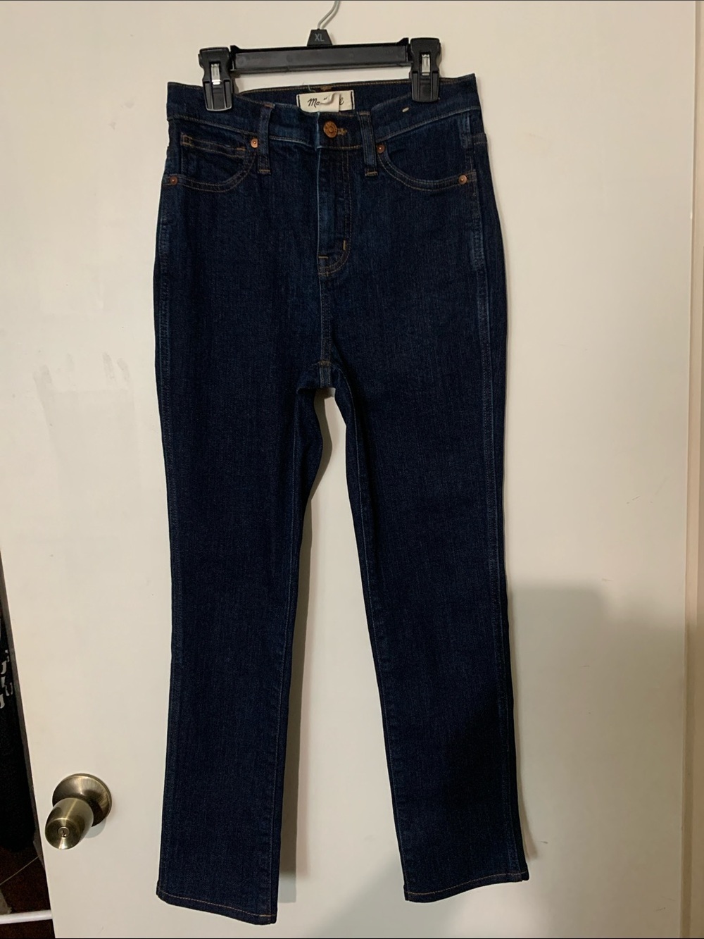 Madewell Women's Dark Blue Straight-Leg Jeans